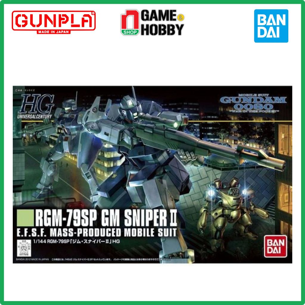 ( Xả lỗ ) RGM-79SP GM SNIPER II - HGUC 1/144 - MÔ HÌNH GUNDAM CHÍNH HÃNG