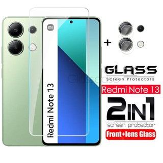 Kính cường lực 2 trong 1 bảo vệ ống kính máy ảnh cho redmi note 13 pro plus 13pro 13proplus 13pro + note13 note13pro