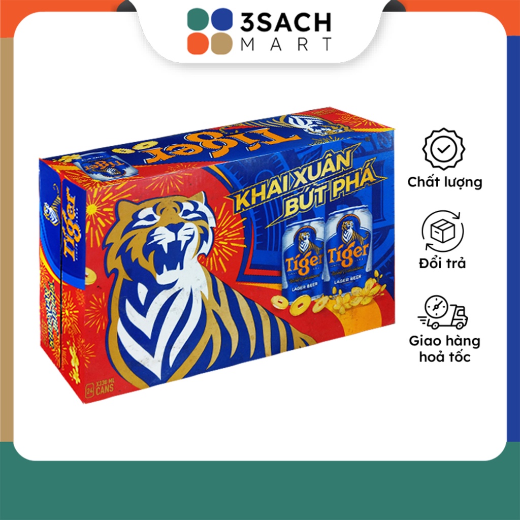 Thùng 24 - Bia Tiger (Lon 330Ml)