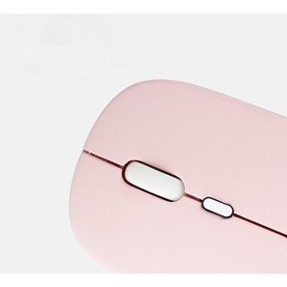Chuột Máy Tính Không Dây Bluetooth 2.4g Macaron