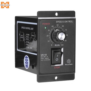 Mô tơ điều khiển tốc độ động cơ vô cực ac 220v us-52 400w