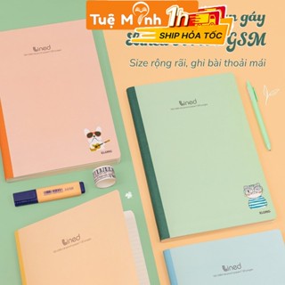 Vở kẻ ngang A4 500-300-120 trang Klong may dán gáy VPP Tuệ Minh, tập sổ bìa cute giấy [tổng hợp]