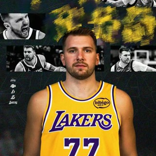 Hot Press Los Angeles Lakers Jersey #77 Áo bóng rổ Dončić 2024-25 Áo màu vàng