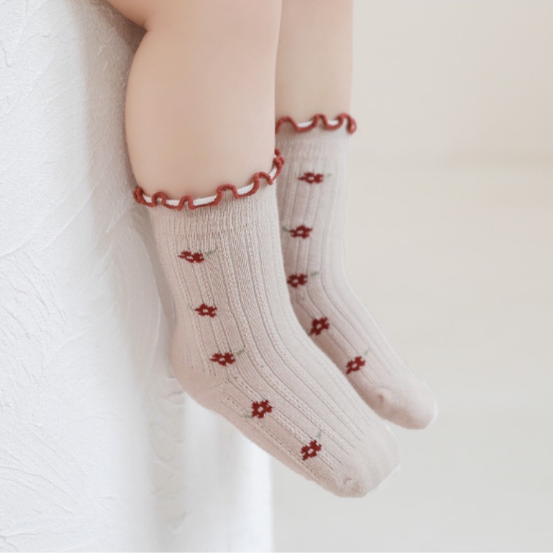 Hàng Mới Về Mới Vớ Công Chúa Không Xương Miệng Phối Ren Cho Bé Gái Sơ Sinh