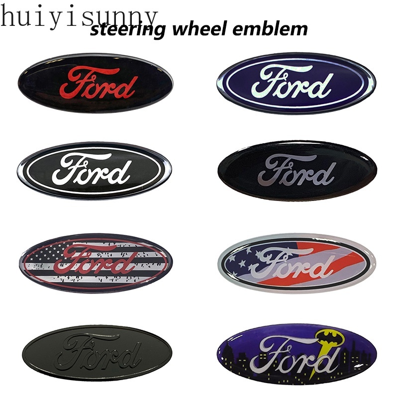Bộ 2 Miếng Dán logo Vô Lăng Xe Hơi ford f150 f250 f350 edge explorer ranger focus fiesta