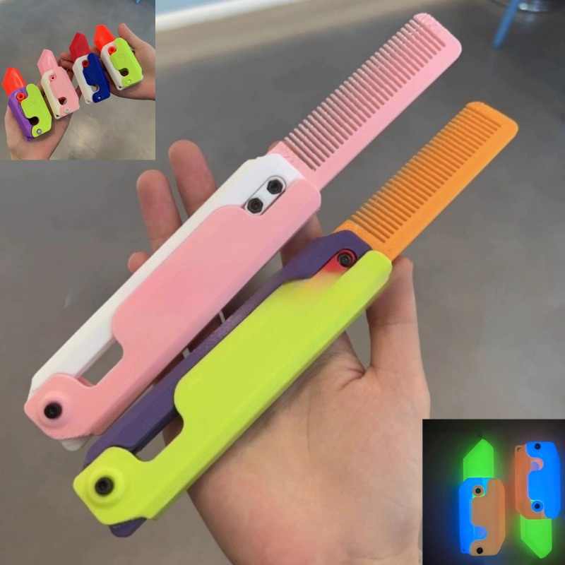 Lược Chải Tóc Thẳng mini Hình Cà Rốt 3d Phát Quang Mẫu Mới Làm Quà Tặng Cho Bé Trai Bé Gái