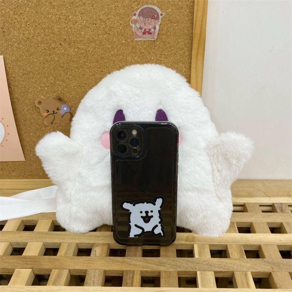 Pinou Túi Đeo Vai Hình Búp Bê Hoạt Hình Bằng Lông Nhung Dễ Thương Xinh Xắn