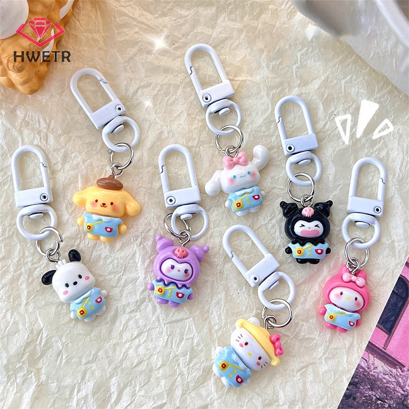 Móc Chìa Khóa Hình Nhân Vật sanrio kuromi hello kitty cinnamoroll Dễ Thương Mới