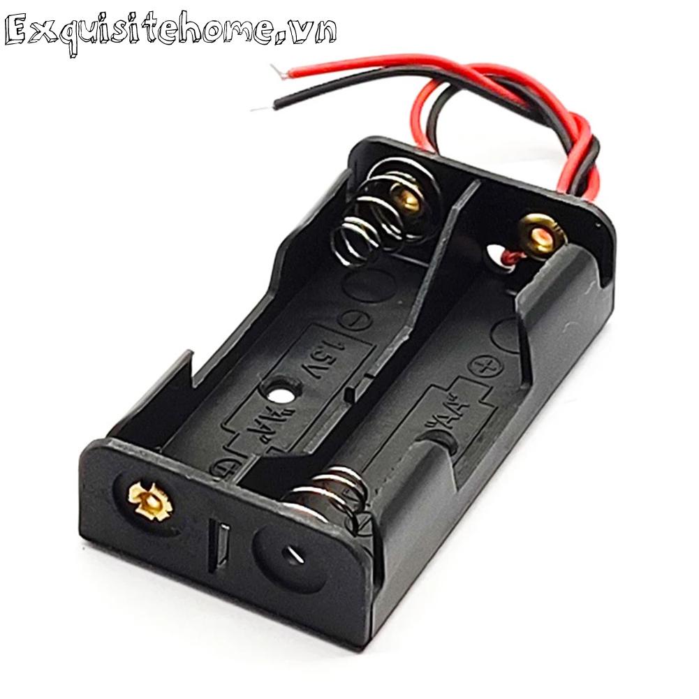 Hộp Nhựa Màu Đen Đựng Pin 18650 18650 3.7v 1 / 2 / 3 Ô