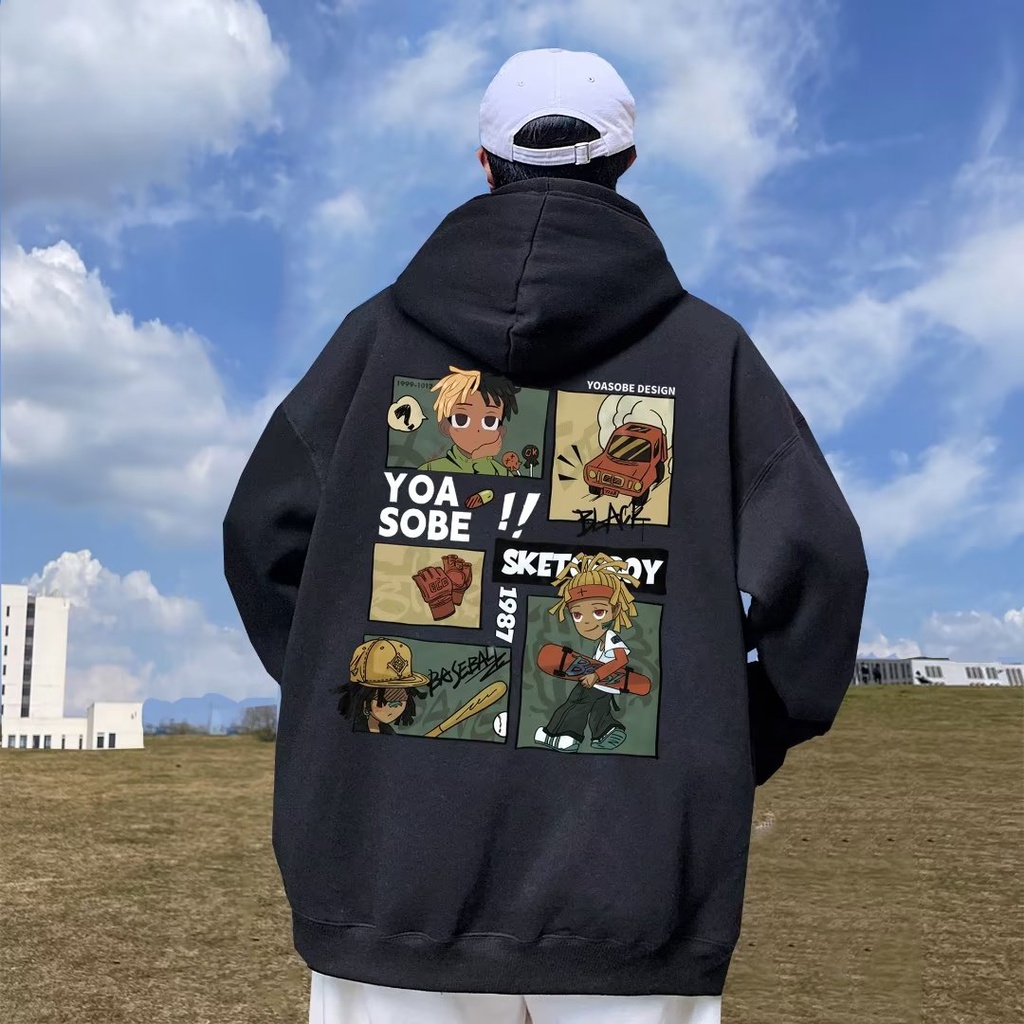 M-5XL Áo khoác áo hoodie sweater nỉ siêu rẻ phù hợp nam nữ rộng thoải mái 2024 NEW In Họa Tiết Hoạt Hình Phong Cách Mỹ Thời Trang Cho Nam Và Nữ