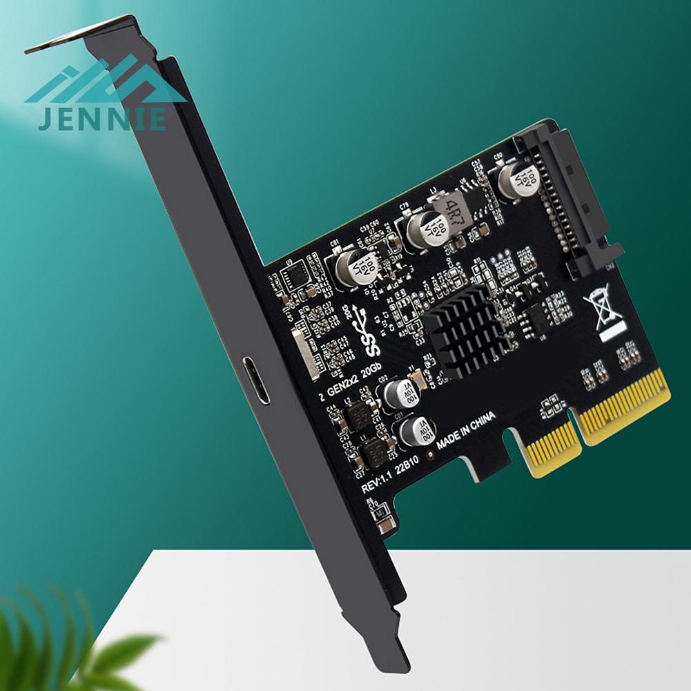 Card Mở Rộng pcie usb 3.2 20gbps 3.2 usb 3.2 gen 2 type c Sang pci-E x4 / x8 / x16 Cho windows