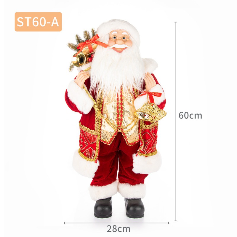 Búp Bê Nhồi Bông Hình Ông Già Noel 24 inch 60 cm
