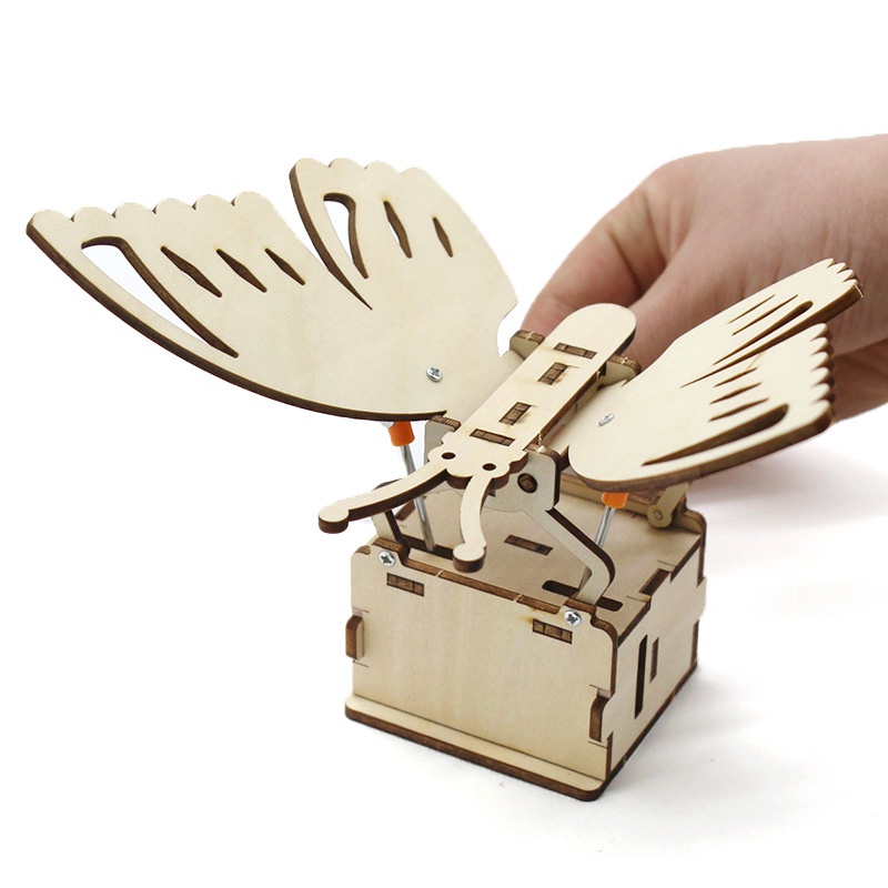 Đồ Chơi Lắp Ráp Hình Bướm 3d Bằng Gỗ Giáo Dục Sớm Cho Bé diy