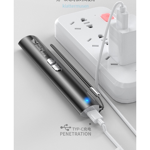Đèn laze laser LS313 kích thước nhỏ chiếu tia đỏ/ xanh lục cổng Type-C có thể sạc lại