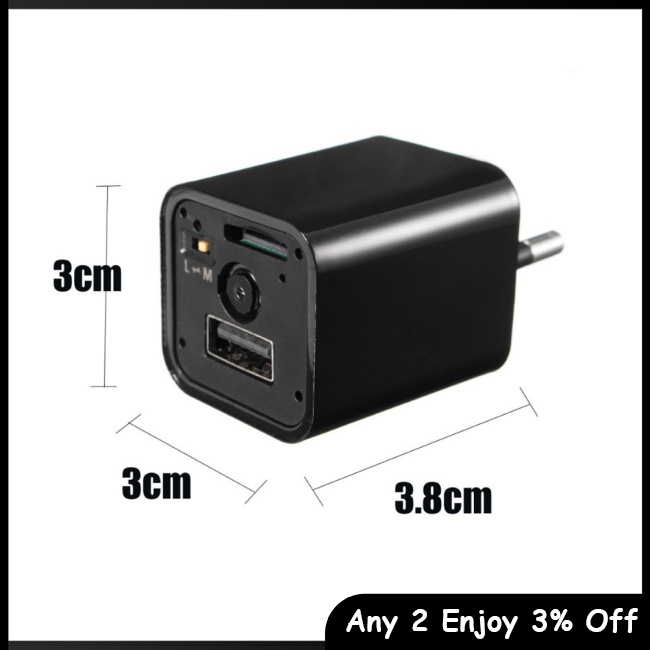 Máy Quay An Ninh zevaret hd 1080p mini Gắn Tường Kèm Sạc usb Tiện Dụng Cho Gia Đình