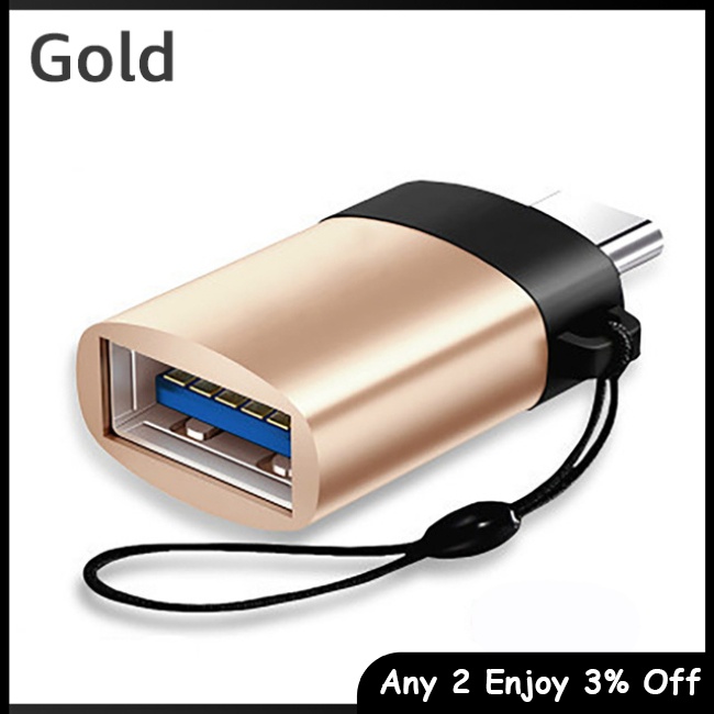 Zevaret Dây Cáp Chuyển Đổi type c Sang usb 3.0 Loại c Cho macbook pro / samsung xiaomi huawei