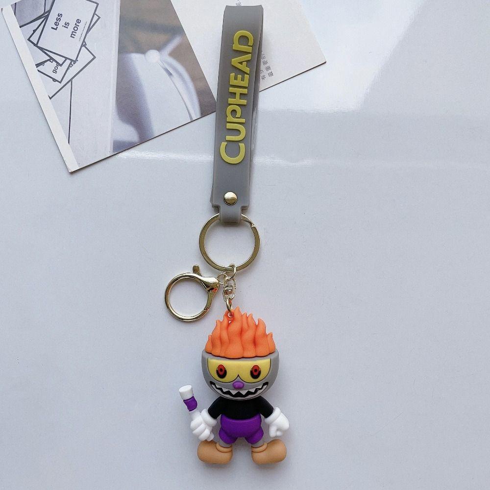 Mmluck cuphead Móc Khóa Đồ Chơi Bằng pvc Mặt Dây Chuyền Thần Cupid Vui Nhộn Thời Trang hobby