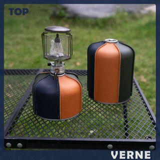 Vỏ da pu bảo vệ bình gas cắm trại 230g / 450g