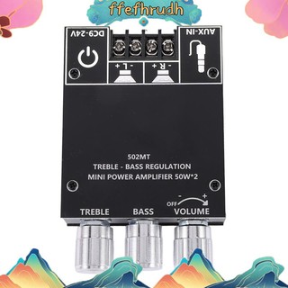Bảng mạch khuếch đại âm thanh zk-502mt bluetooth 5.0 2.0 công suất cao 2x50w