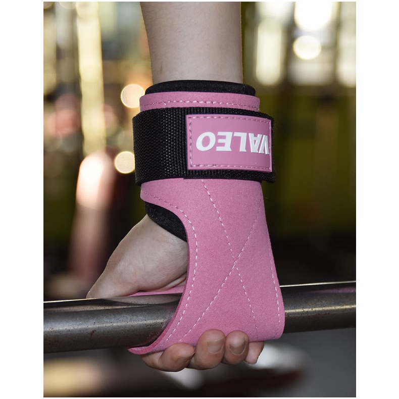 Găng Tay Gym Nữ Trợ Lực VALEO Tập Gym Dây Kéo Lưng Lifting Straps Deadlift Tập Tạ Tập Xà Hàng Chính Hãng