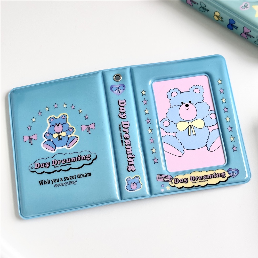 Cuốn Album Ảnh Ba inch Bằng pvc Hình Thỏ Gấu Dễ Thương