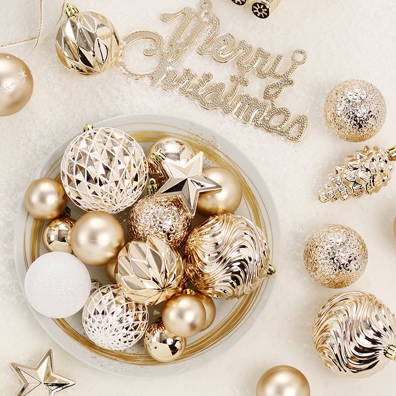 Set 65 Trái Châu Trang Trí Cây Thông Noel 65 Độ