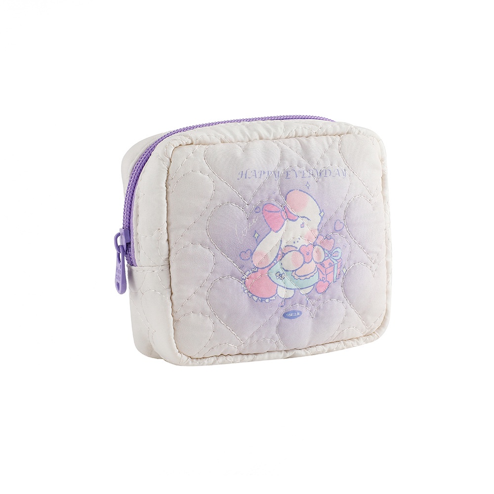 Túi Đựng Mỹ Phẩm / Tai Nghe mini Hình Vuông Kiểu Hoạt Hình Xinh Xắn
