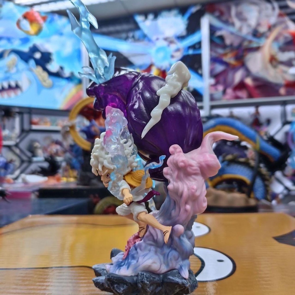 Mô hình Luffy Gear 5 Nika tay đấm siêu to khổng lồ cao 21cm - Nobox- Mô hình One Piece