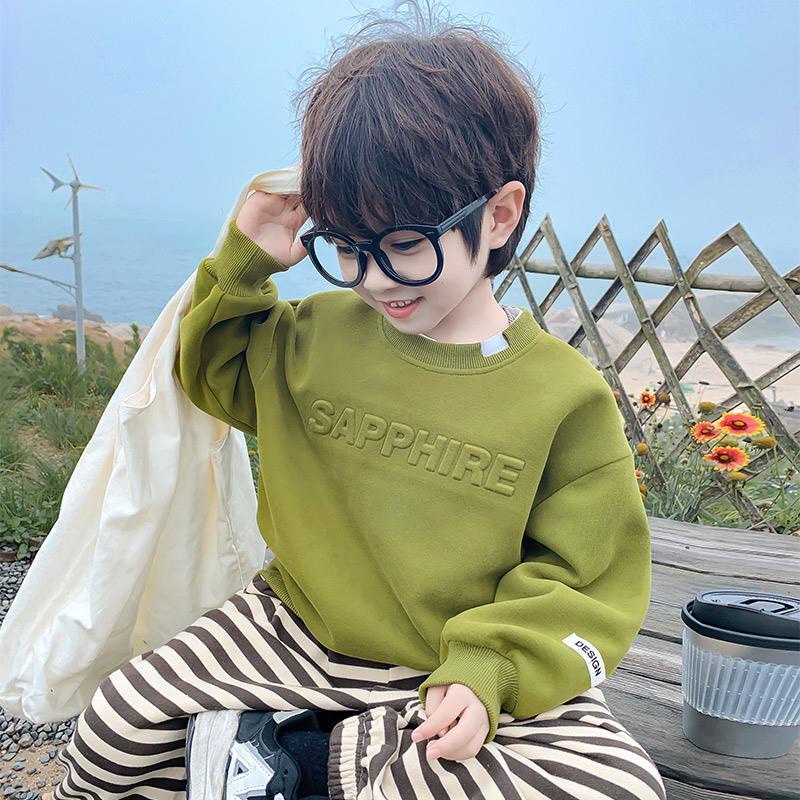 Áo Thun Tay Dài Phong Cách Hàn Quốc Thời Trang Xuân Thu 2023 Mới Cho Bé Trai