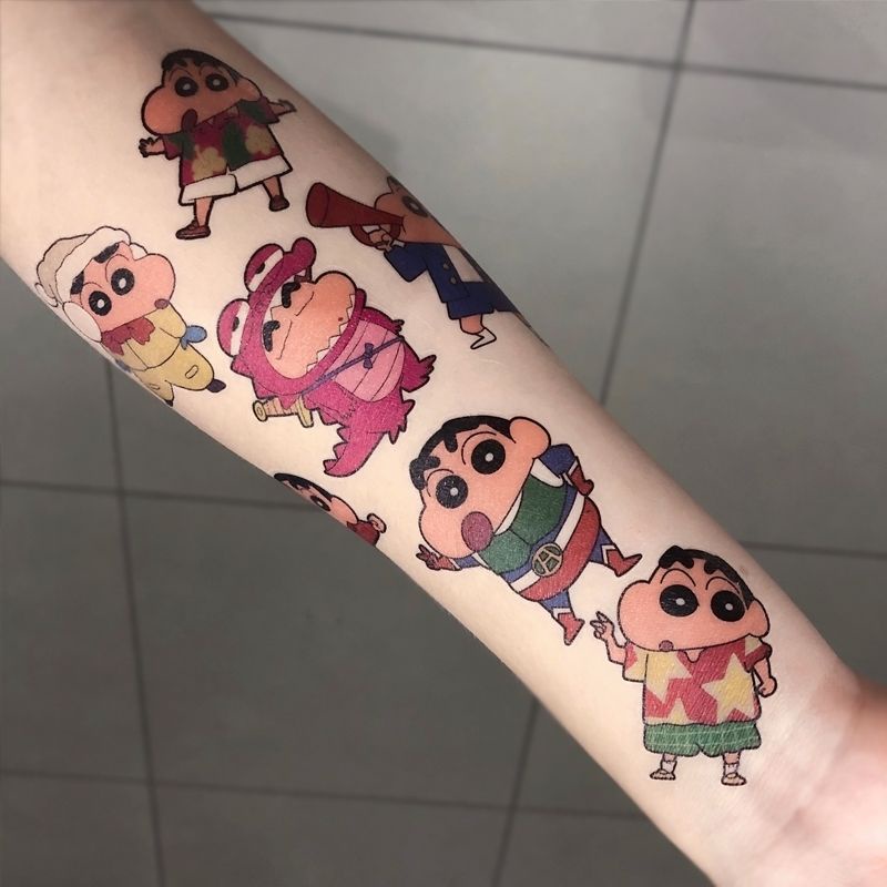 Shin cậu bé bút chì Hình Xăm Dán Hoạt Hình shin-chan Chống Nước Lâu Trôi Cho Nam Nữ