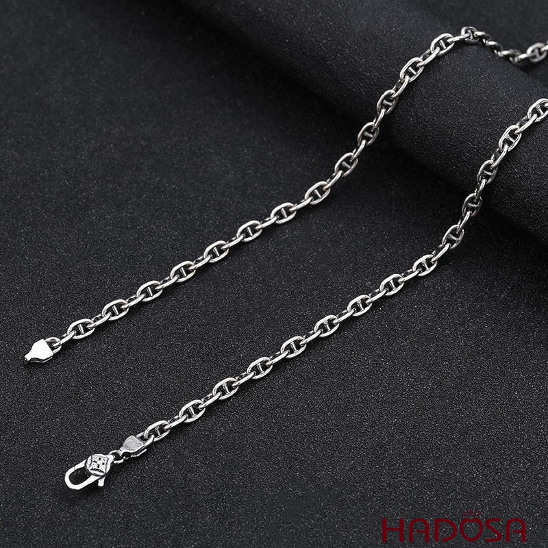 Dây chuyền bạc nam mắt xích bạc 925 cao cấp bền màu độ cứng cao chống trầy xước