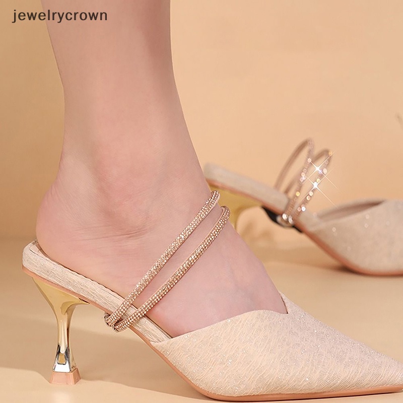 1 Cặp Dây Đeo Giày Cao Gót Co Giãn Chống Trượt Chống Rơi