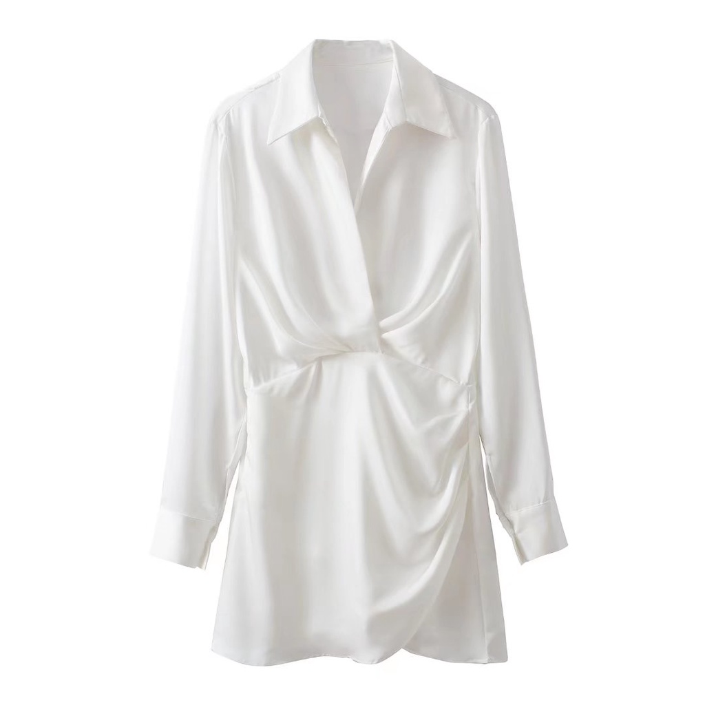 Đầm Lụa satin Ôm Eo Phong Cách Âu Mỹ Thời Trang zara Mới Cho Nữ 2950331 620