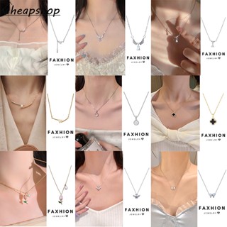 Vòng cổ choker Mặt Hình Nơ / Ngôi Sao / Trái Tim Đính Ngọc Trai zircon Màu Vàng / Bạc Thanh Lịch Cho Nữ
