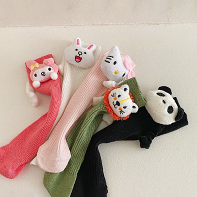 Tất vớ cổ cao bàn tay đính nam châm Jengiang Unisex ba chiều thêu hình đôi mắt dễ thương dành cho couple