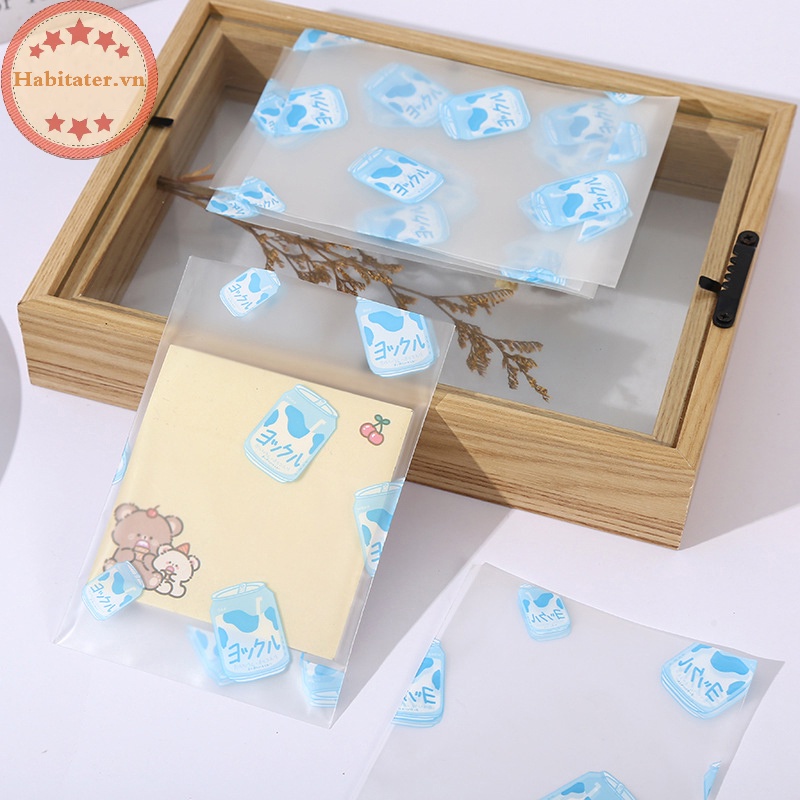 Set 10 Túi Đựng Thẻ / Bánh Kẹo / Quà Tặng In Họa Tiết Hoạt Hình Dễ Thương diy vn