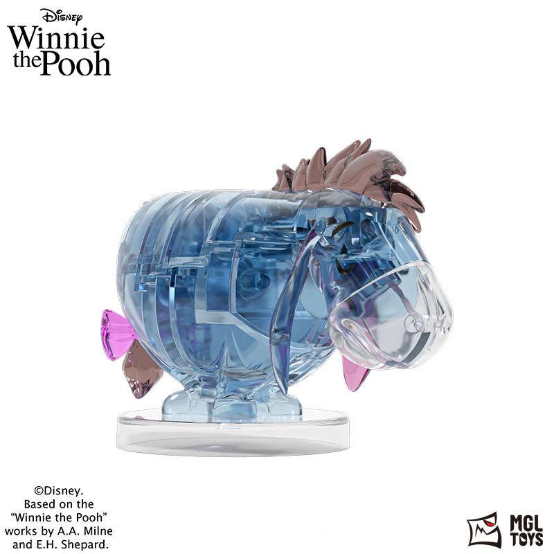 Đồ Chơi Lắp Ráp Mô Hình winnie the pooh Bằng Pha Lê Trong Suốt