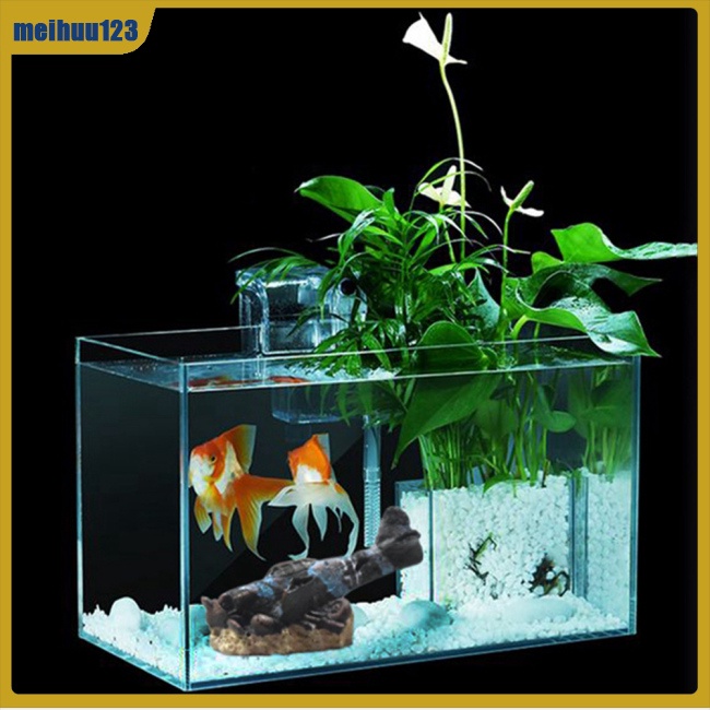 Mei Phụ Kiện Trang Trí Bể Cá Mô Phỏng Máy Bay Bằng Nhựa resin