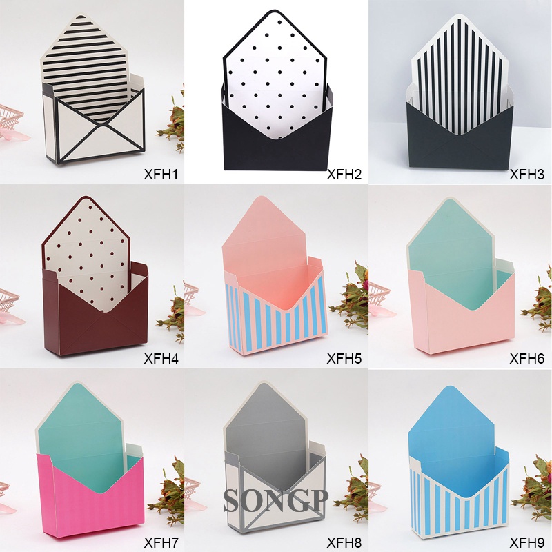 1 Hộp Phong Bì mini Gấp Lại Được Dùng Làm Quà Tặng Ngày Lễ Tình Nhân