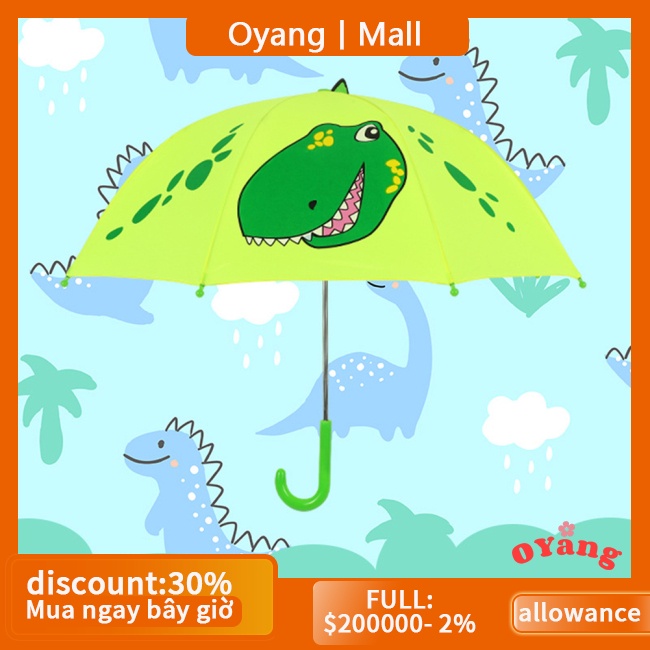 Dù Che Nắng 8 Xương Chống Trượt In Họa Tiết Hoạt Hình Dễ Thương Dành Cho Bé Trai / Bé Gái