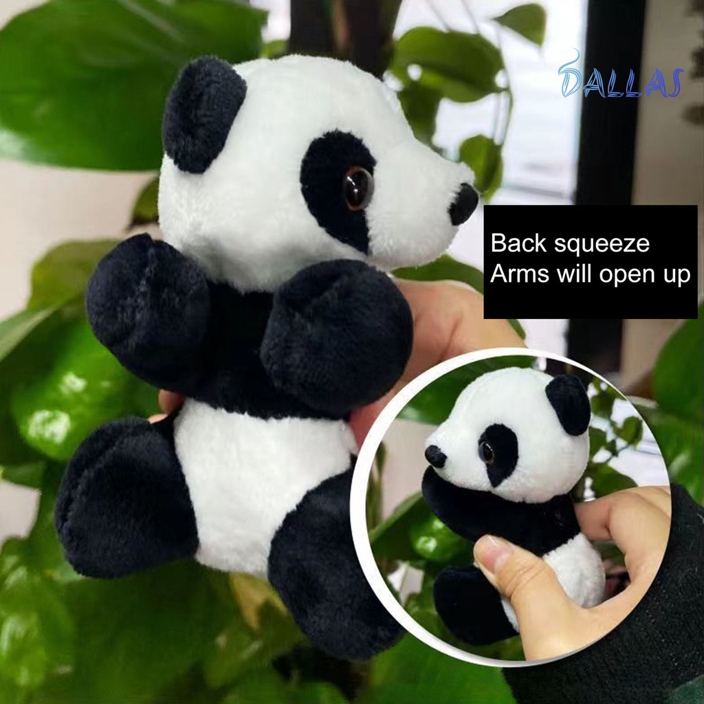 Gấu Trúc Bông Mềm mini 10Cm Có Kẹp Treo Trang Trí Phòng Khách