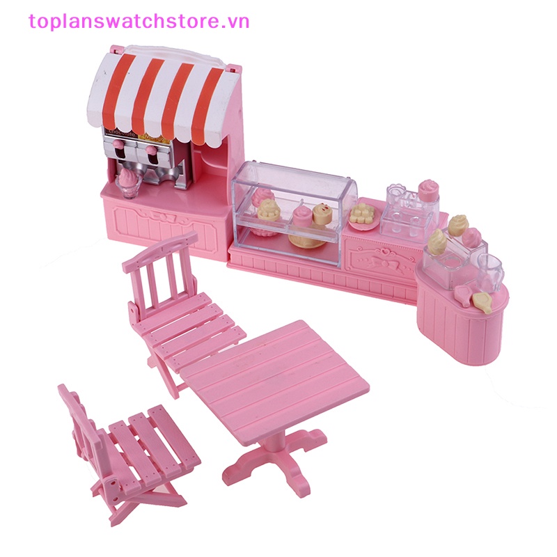 Toplanswatchstore Mô Hình Tủ Đựng Bánh Kem mini Tỉ Lệ 1: 12 Trang Trí Nhà Búp Bê vn