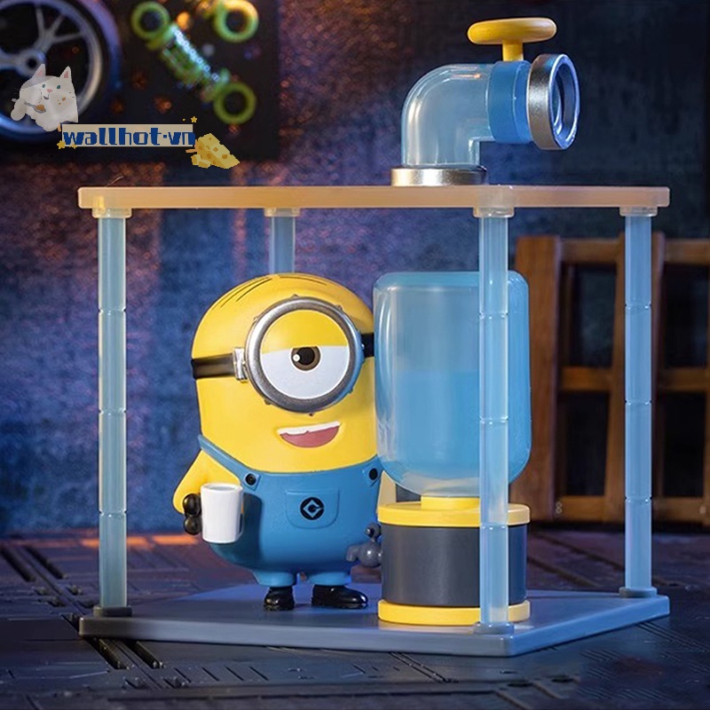 Wallhot > Đồ Chơi Mô Hình Hộp Quà Tặng Sinh Nhật Huyền Bí Mẫu pop mart minions at work