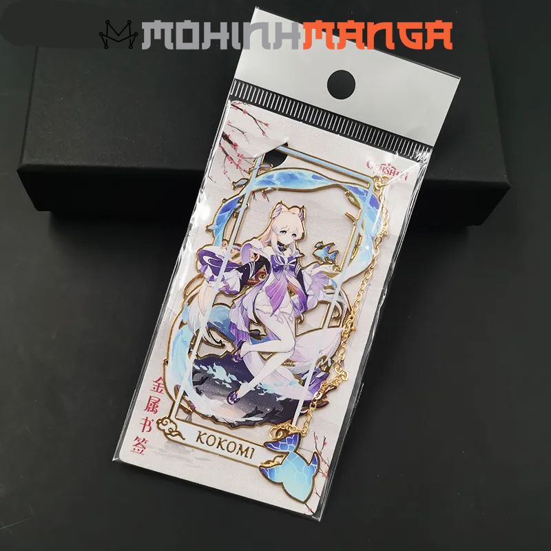 Bookmark kim loại đánh dấu trang sách Genshin Impact Kazuha Nahida Venti Ei Zhongli Xiao Albedo Childe Nilou Miko