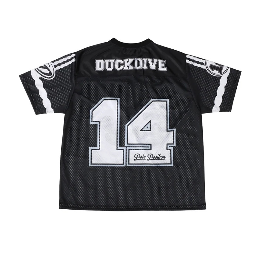 Fw 23 d Đua Xe Lưới Tay Ngắn Màu Đen