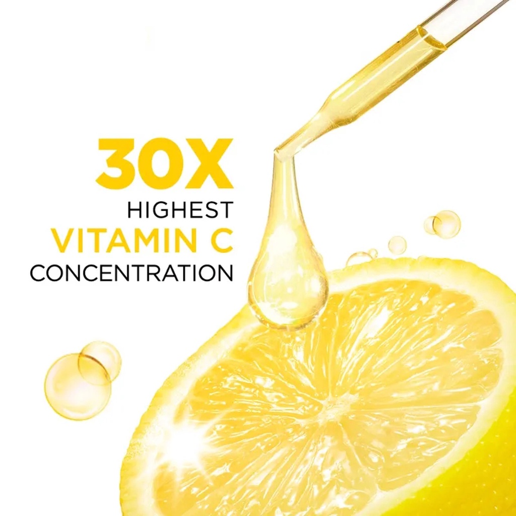 Vog 30ml Vitamin C Booster Serum Garnier Bright Complete Nicotinamide Bright Skin Tone Essence Fade Acne Mark
