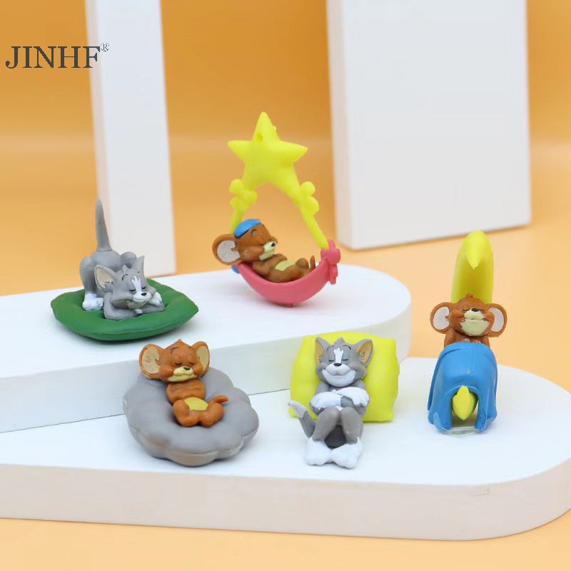 Mô Hình Mèo Và Chuột Trang Trí Nội Thất Xe Hơi