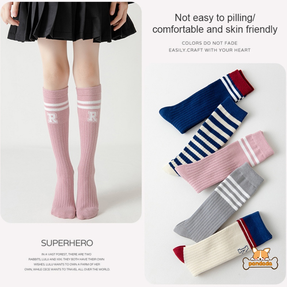 Đôi Vớ cotton DàI MàU SắC Dễ Thương Cho Bé