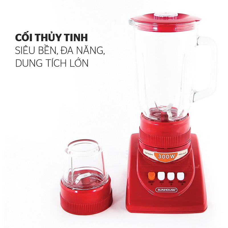 Máy Xay Sinh Tố Sunhouse SHD5115 - Đỏ- Hàng chính hãng