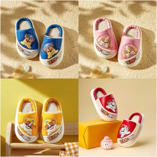 Dép bông Cheerful Mario mang trong nhà đế mềm chống trượt phong cách hoạt hình paw patrol